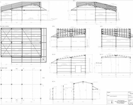 Progettazione copertura in acciaio per fotovoltaico - Chieti